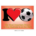 I Love Soccer Rectangle Photo Hand Mirror (2.5" x 3.5")